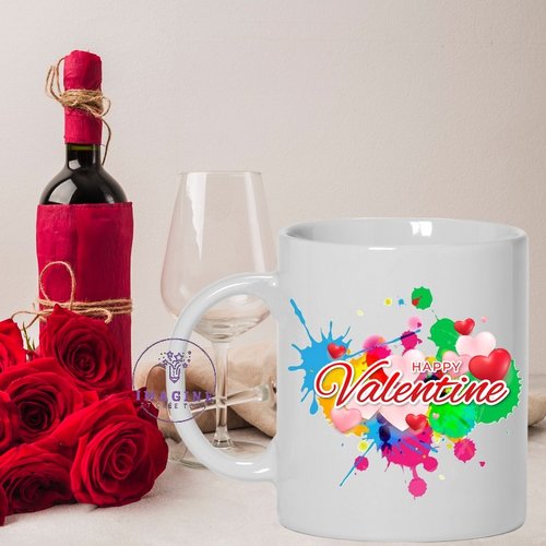 Mug - tasse - sublimation - impression infusible ink - couleur - tâches - encre - happy valentines day - love - 14 févier