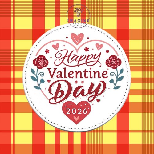 Sous verre en cuir - sublimation - impression infusible ink - happy valentine day - 2026 - roses - cœurs - 14 févier - love