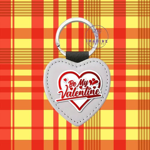 Porte clé - sublimation - impression infusible ink - love - badge - be my valentine - heart - coeur - romance - 14 février
