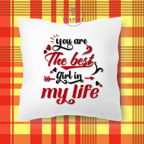 Taie personnalisée - lit - sommeil - sublimation - impression infusible ink - you are the best girl - cœurs - love - amour
