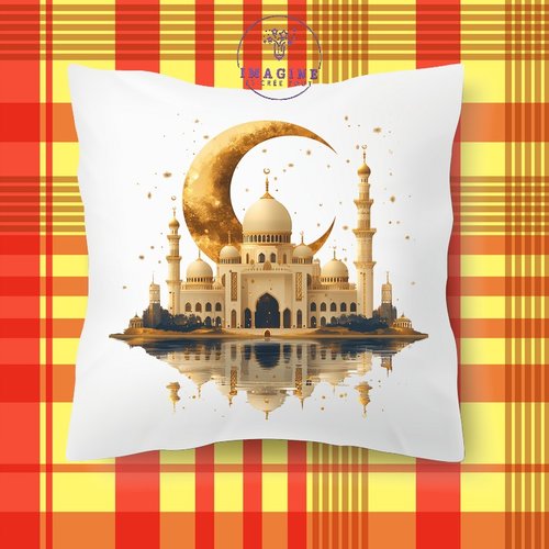 Taie personnalisée - lit - sommeil - sublimation - impression infusible ink - majestic mosque - crescent moon - ramadan