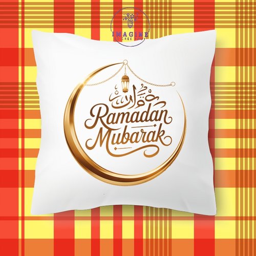 Taie personnalisée - lit - sommeil - sublimation - impression infusible ink -  ramadan - mubarak - golden - or