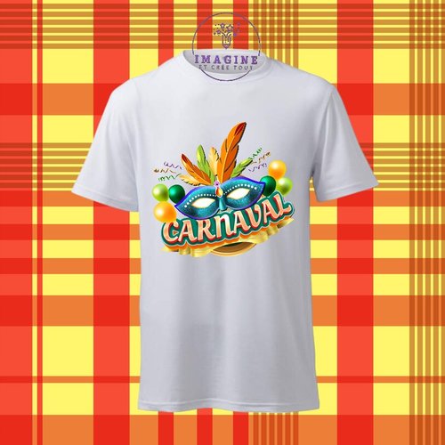 T-shirt personnalisé pour homme - ras du cou - sublimation - impression infusible ink - brazilian - carnaval - celebration