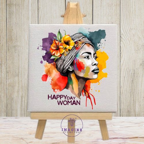 Tableau mural - sublimation -  impression infusible ink - international happy women s day