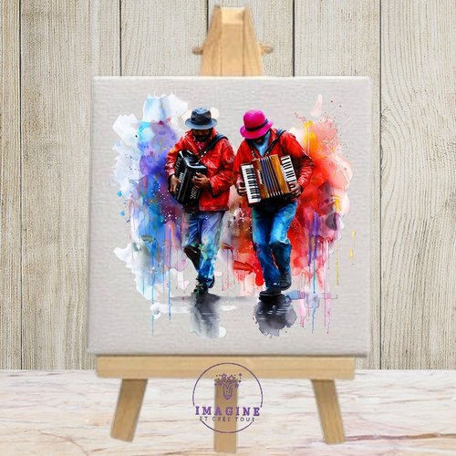 Tableau mural - sublimation -  impression infusible ink - watercolor13 - vintage - paris - tour eiffel