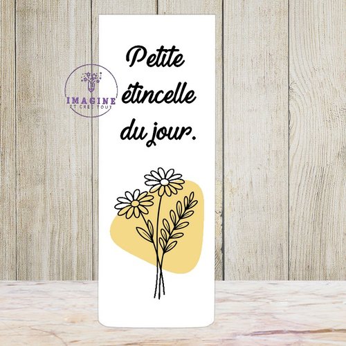 Marque page aimanté - sublimation -  impression infusible ink - bohoflowersvg07 - personnalisable