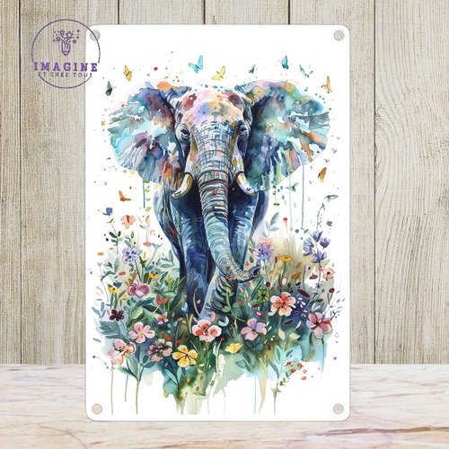 Tableau mural - sublimation -  impression infusible ink - plaque aluminium - cute watercolor - illustration - for mothers