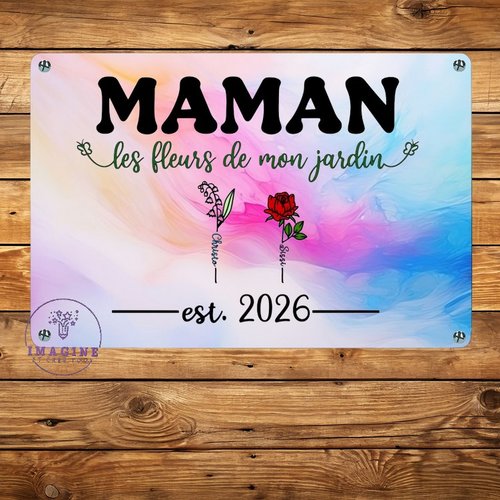 Tableau mural - sublimation -  impression infusible ink - plaque aluminium - fête des mamans - mother day - édition 2026