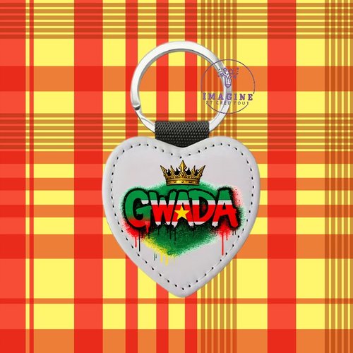 Porte clé - sublimation - impression infusible ink - gwada - multicolor - guadeloupe - 971