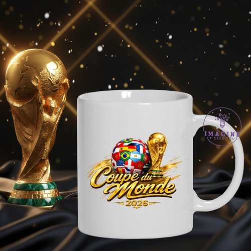 Mug - tasse - sublimation - impression infusible ink - coupe du monde - foot - 2026