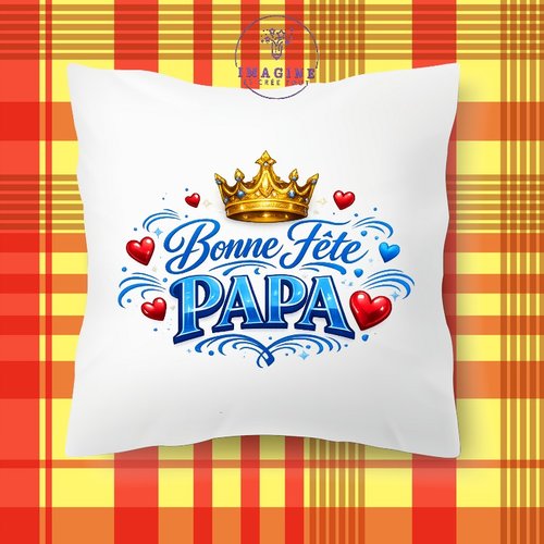 Taie personnalisée - lit - sommeil - sublimation - impression infusible ink -  bonne fête papa - father's day