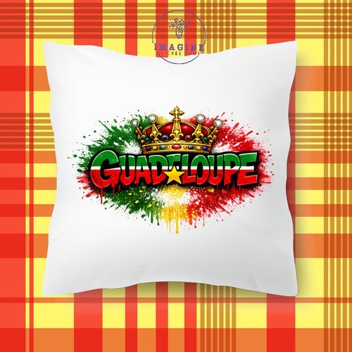 Taie personnalisée - lit - sommeil - sublimation - impression infusible ink - guadeloupe - 971 - gwada - multicolores