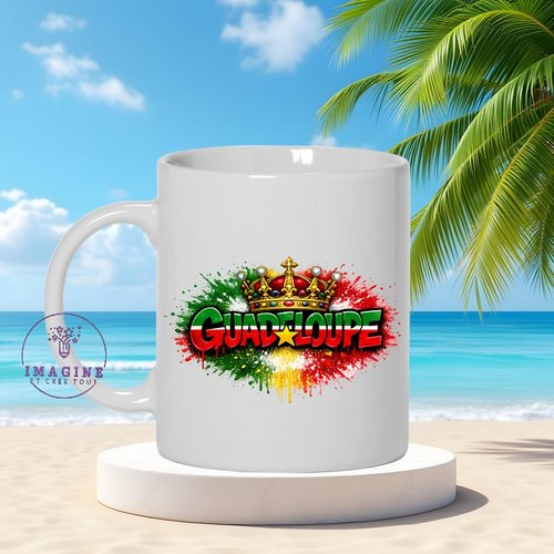 Mug - tasse - sublimation - impression infusible ink - guadeloupe - 971 - gwada - multicolores