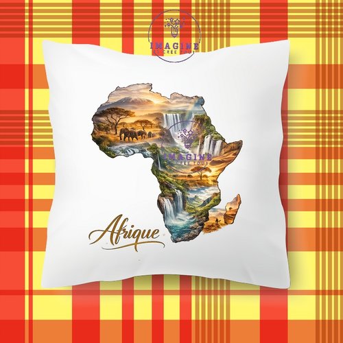 Taie personnalisée - lit - sommeil - sublimation - impression infusible ink - afrique - continent - ethnique - baobab