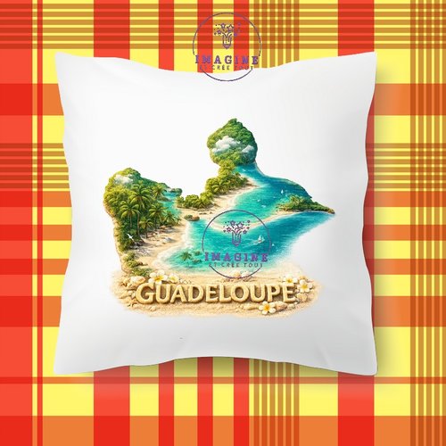 Taie personnalisée - lit - sommeil - sublimation - impression infusible ink -  plage tropicale - sable