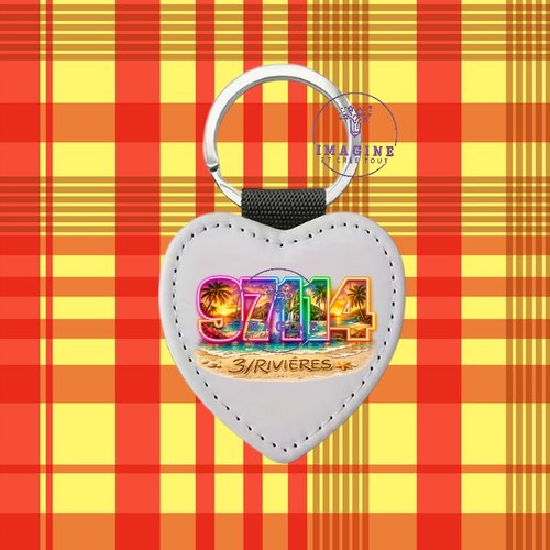 Porte clé - sublimation - impression infusible ink - 97114 - 3/rivières - terre amérindienne