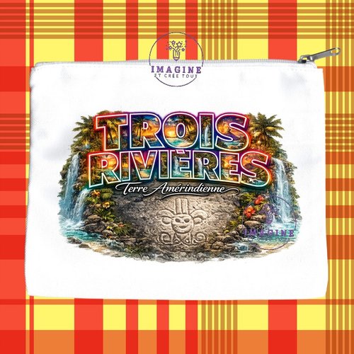 Trousse l - maquillage - sublimation - impression infusible ink - 97114 - 3/rivières - terre amérindienne