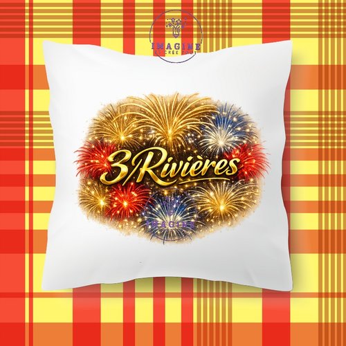 Taie personnalisée - lit - sommeil - sublimation - impression infusible ink -  3/rivières - feux d'artifices - terre amérindienne