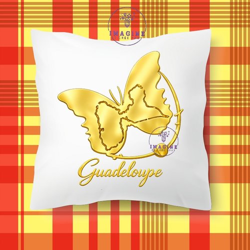 Taie personnalisée - lit - sommeil - sublimation - impression infusible ink - papillon - guadeloupe - 971