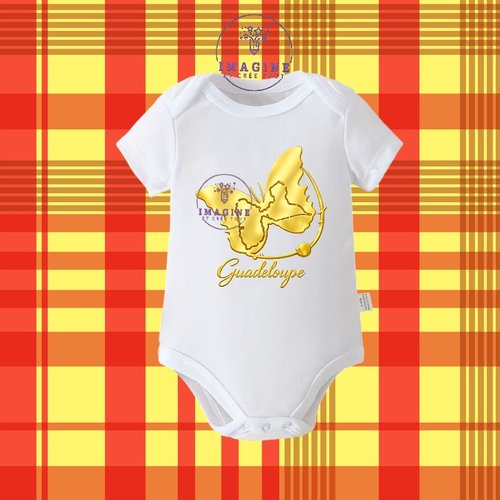 Body - bébé - baby - sublimation - impression infusible ink - papillon - guadeloupe - 971