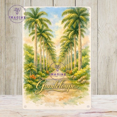 Tableau mural - sublimation - impression infusible ink - plaque aluminium - allée dumanoir - guadeloupe - 971