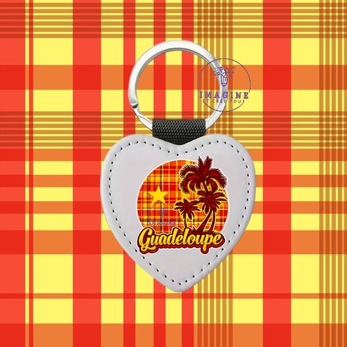 Porte clé - sublimation - impression infusible ink - palmiers - madras - guadeloupe - 971