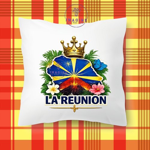 Taie personnalisée - lit - sommeil - sublimation - impression infusible ink - île de la réunion - 974 - paille en queue