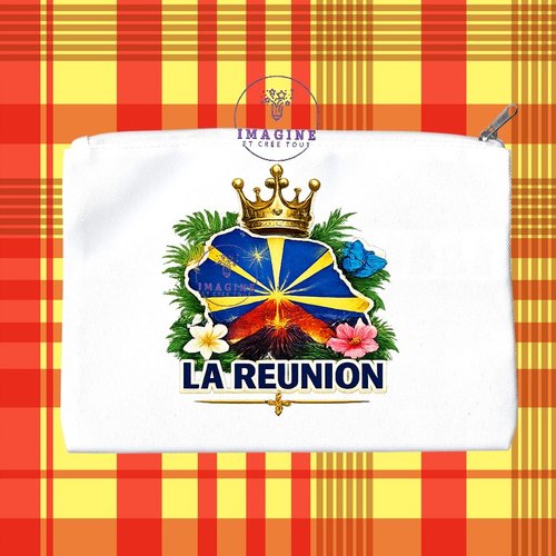 Trousse m - maquillage - sublimation - impression infusible ink - île de la réunion - 974 - paille en queue