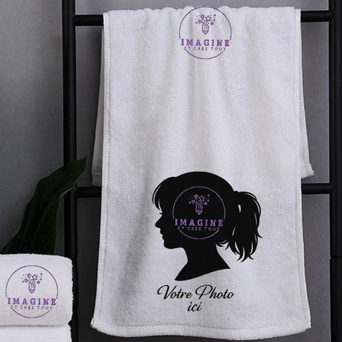 Petite serviette personnalisée pour le visage - sublimation - infusible ink - impression - photo favorite - image