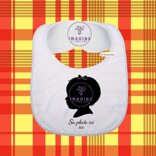Bavoir - sublimation - impression infusible ink - photo favorite - image