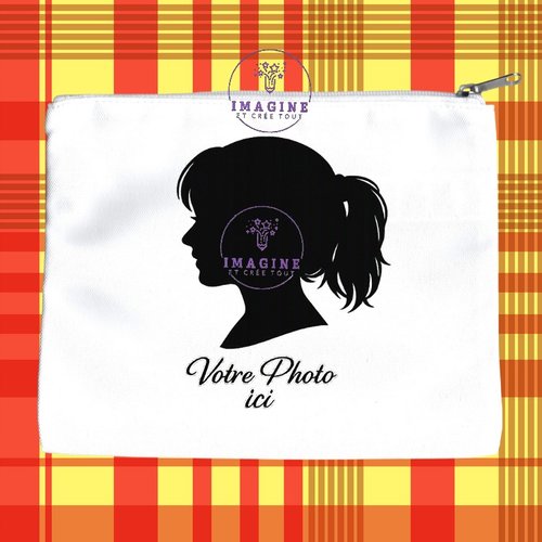 Trousse l - maquillage - sublimation - impression infusible ink -  photo favorite - image