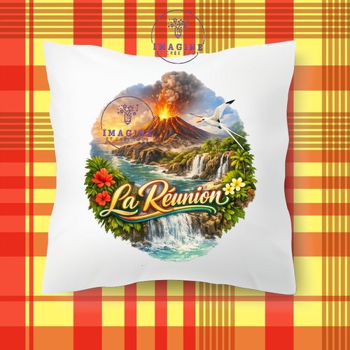 Taie personnalisée - lit - sommeil - sublimation - impression infusible ink - île de la réunion - 974 - paille en queue