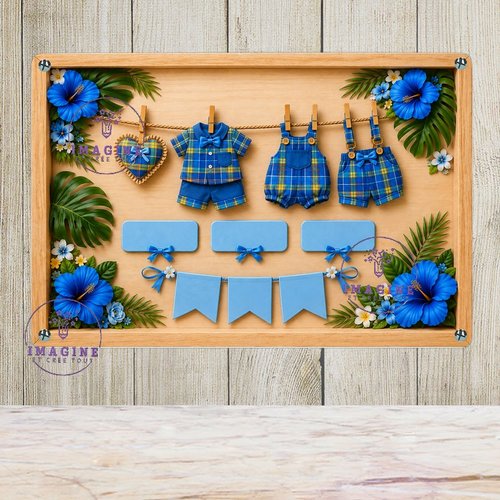Tableau mural - sublimation -  impression infusible ink - plaque aluminium - naissance bébé - souvenir - garçon - effet 3d