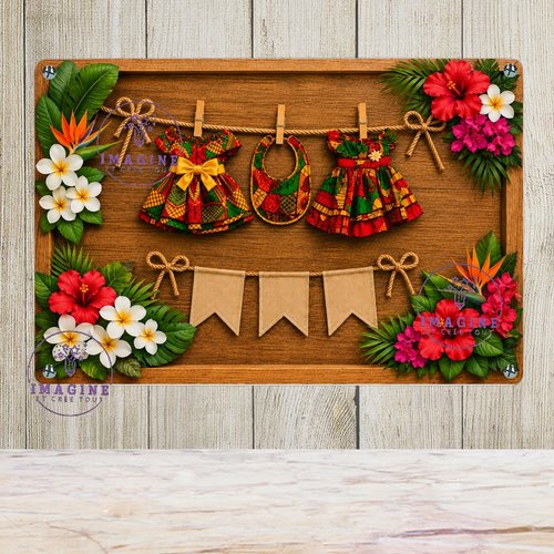 Tableau mural - sublimation -  impression infusible ink - plaque aluminium - naissance bébé - souvenir - fille - effet 3d