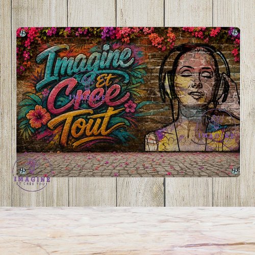 Tableau mural - sublimation -  impression infusible ink - plaque aluminium - iect - collector - tropique