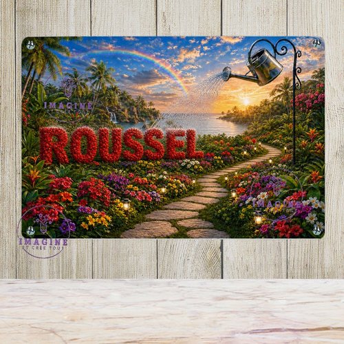 Tableau mural - sublimation -  impression infusible ink - plaque aluminium - lieu dit - 3/rivières - guadeloupe - 3d