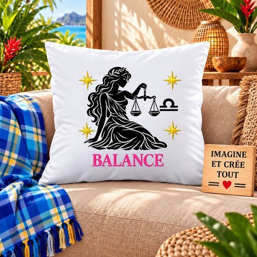Taie personnalisée - lit - sommeil - sublimation - impression infusible ink - astrologie - galaxie - constellations - signe