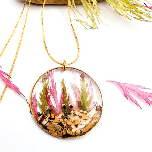 Collier long "little garden"