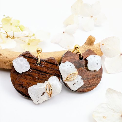 Boucles d'oreilles "nature élégante"