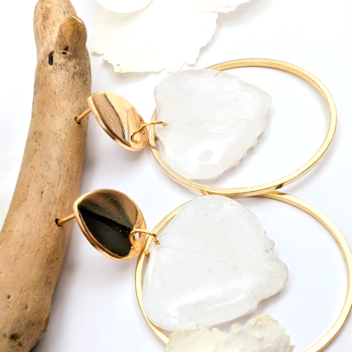 Boucles d'oreilles "pureté".
