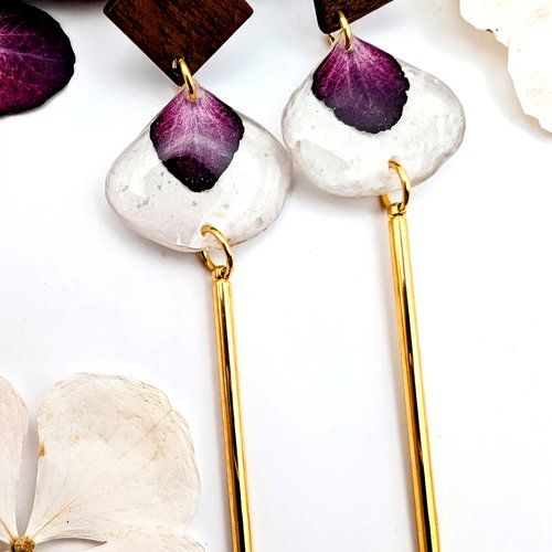Boucles d'oreilles pendantes "pure gourmandise"