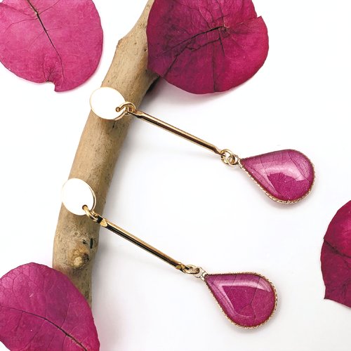 Boucles d'oreilles "l'exploratrice".
