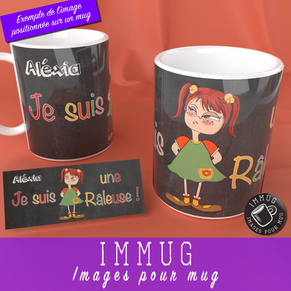 Image Digitale Personnalisable Pour Mug Je Suis Une Raleuse Image Numerique Anniversaire Cadeau Enfant Fille Personnalise Un Grand Marche