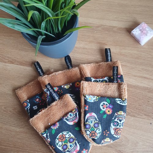 Débarbouillettes x5 calavera