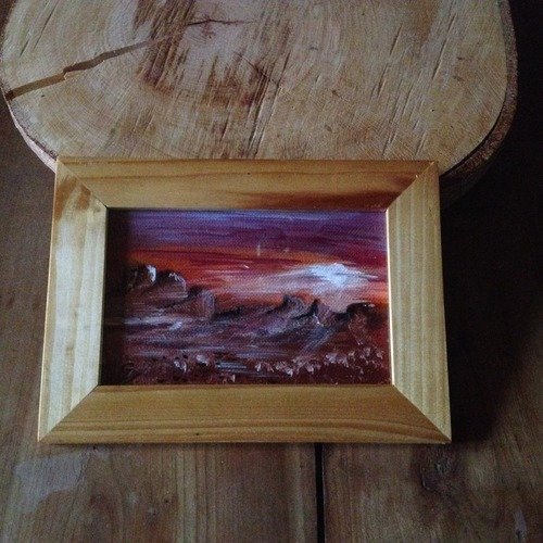 Sunset arizona - peinture originale - territoire navajo
