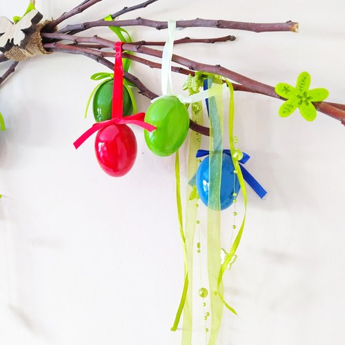 Branche Décorative De Pâques 50cm - Décoration Maison Printanière - Fabriquée En Chine