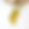 Gros collier ethnique pour femme, bijou jaune imposant