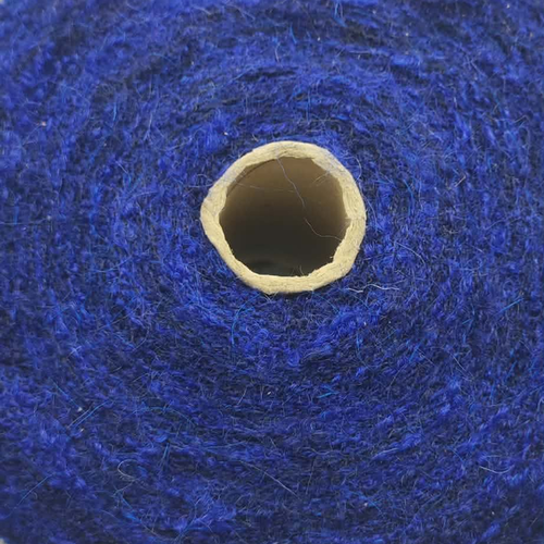 Fil bouclé bilbo kid mohair, laine. bleu électrique marine / 1550g