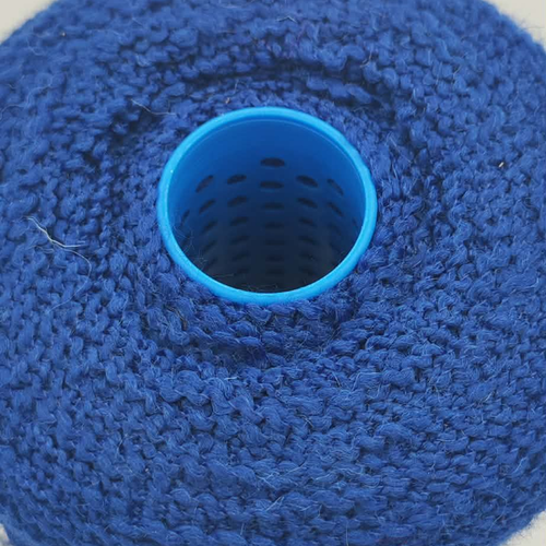 Lot 2 cônes de fil fantaisie zigzag irrégulier 1350g