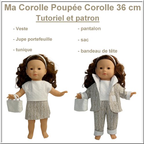 Ensemble poupée ma corolle 36 cm. patron et tutoriel